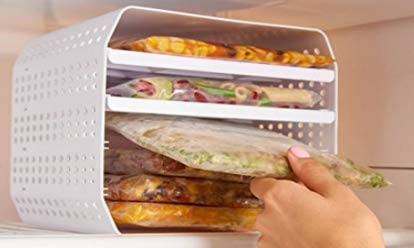 Skymall Freezer Cube Tier Zip Lock Freezer Bag Storage System (Pack Of 5)