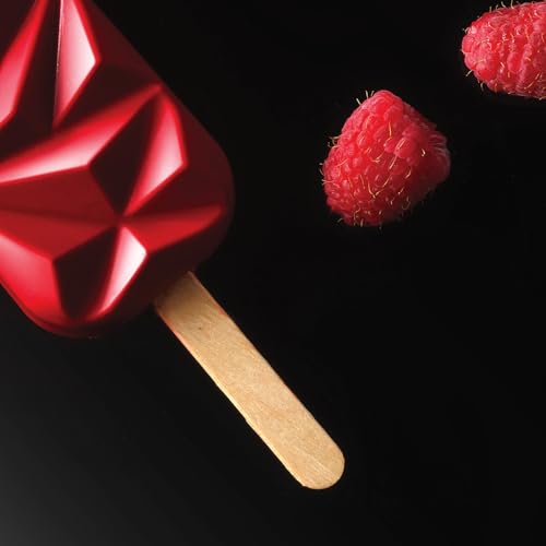Silikomart Silicone Easy Cream Wooden Sticks for Mini Ice Cream Bars  Set of 100