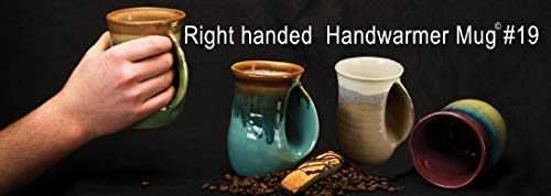 Clay in Motion Handwarmer Mug - Right Hand (Ocean Tide)