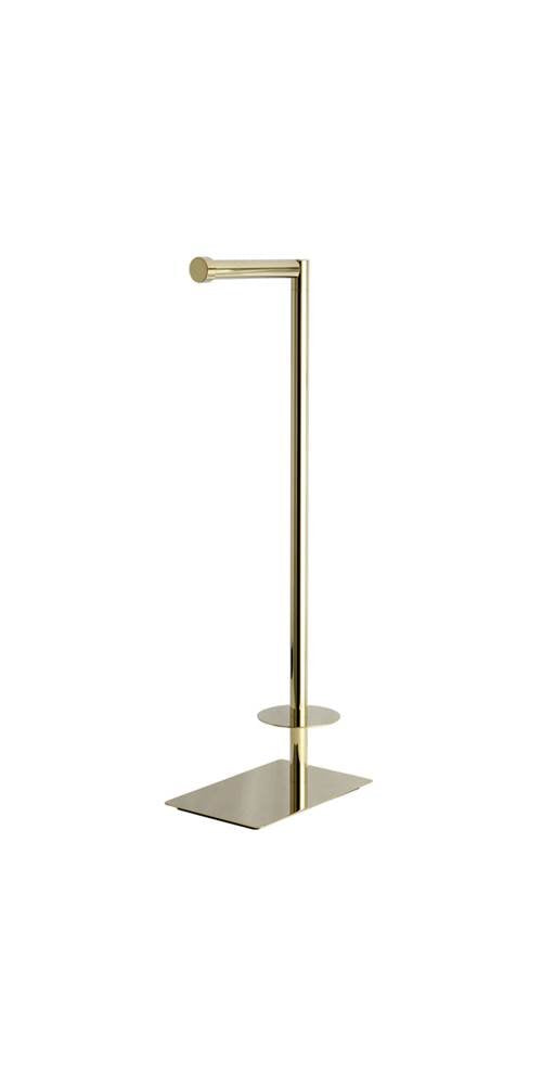 Kingston Brass CC8002 Claremont Freestanding Toilet Paper Stand  Polished Brass