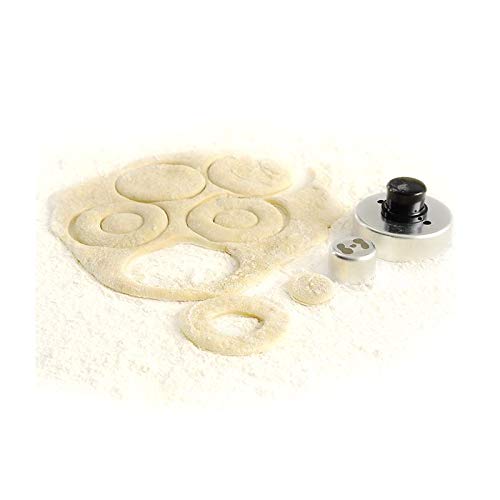 Norpro Donut Cookie Cutter - Silver, Model 15080, Perfect for Baking Delicious Donuts at Home
