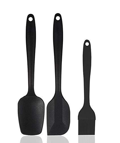 Vk House Silicone Spatula Set  3 Piece NonStick Silicone Spatula Set With Stainless Steel Core  HeatResistant Spatula Kitche