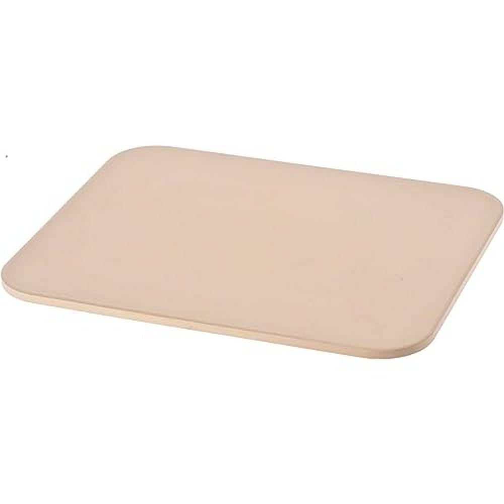 American Metalcraft Ceramic Pizza Stone, 15'' L X 12'' W X 3/8'' H,Cream