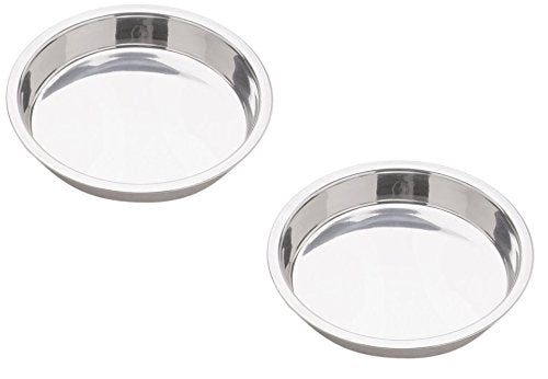 Norpro 9-Inch Stainless Steel Cake Pan, Round (2 Pack)