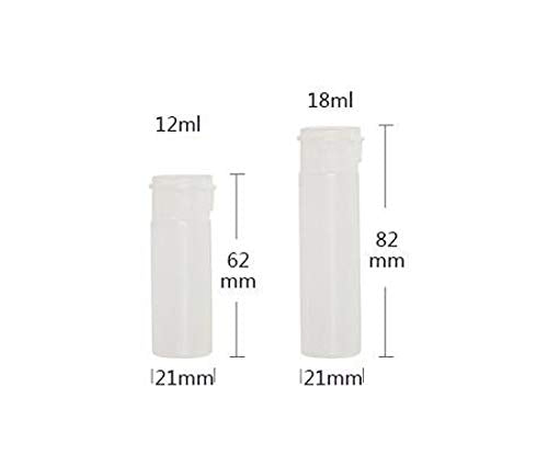 12Pcs Empty Refillable Plastic Bottle - 12Ml Soft Squeezable Flip Lid Bottle Container Jar Vials For Sample Package Cosmetic Makeup Emollient Water Lotion Shower Gel Emulsion Liquid
