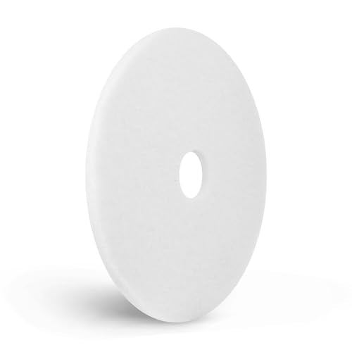 Americo Polishing Pads, 17 '' Diameter, White, 5/Carton