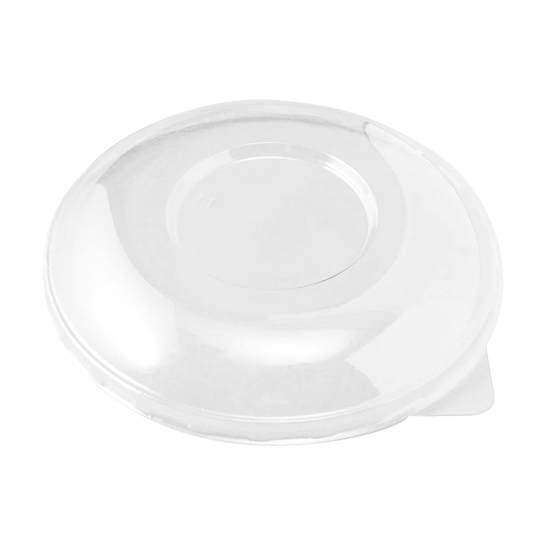 Restaurantware Lids Only: Thermo Tek Lids For 8- 12- 16-Ounce Disposable Salad Bowls 50 Round Deli Bowl Lids - Bowls Sold Separa