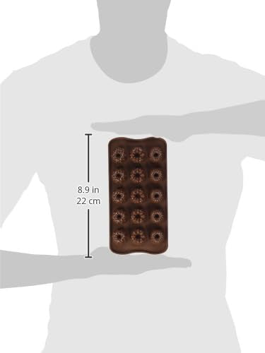 Silikomart Platinum Silicone Fantasia Chocolate Mold, Brown
