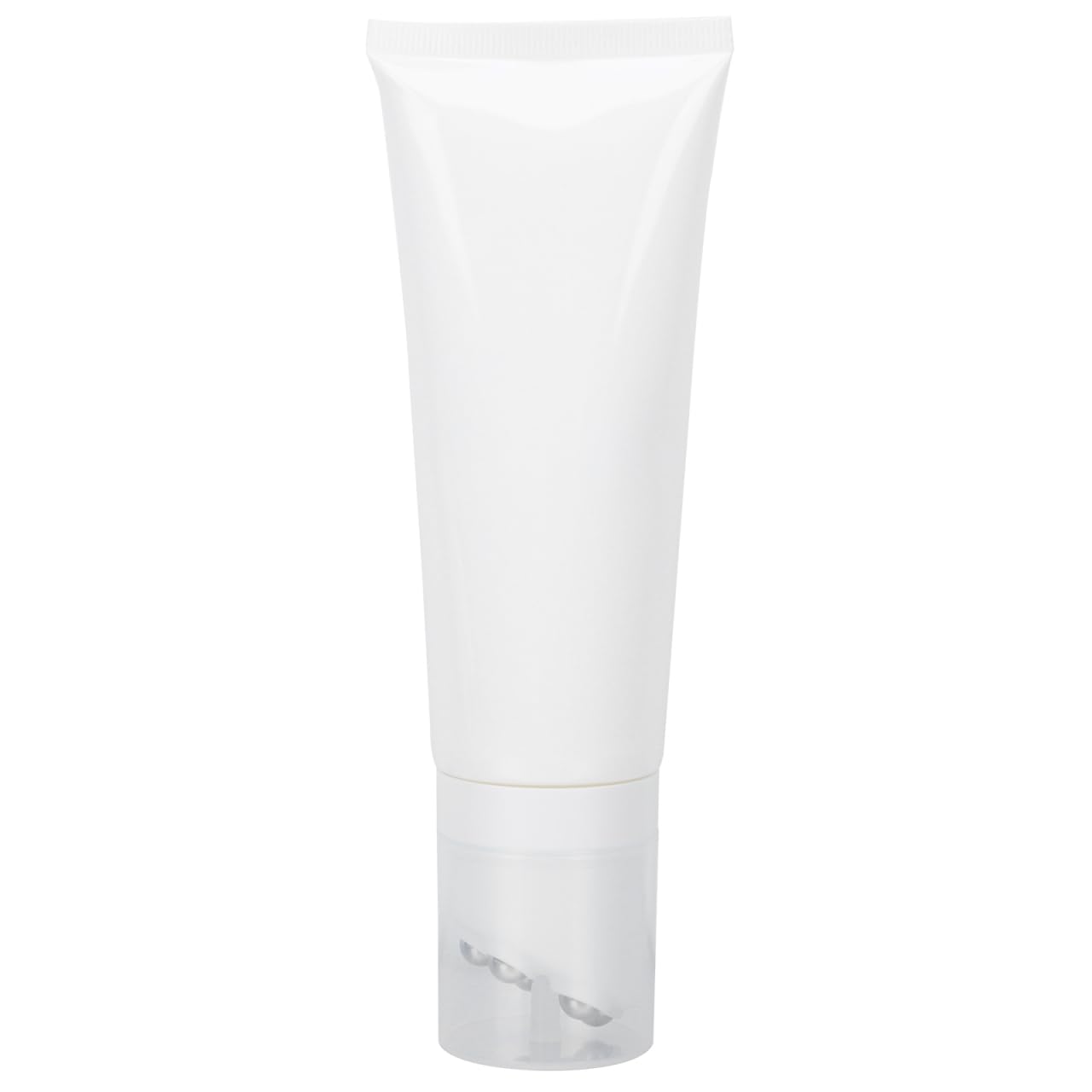 NOLITOY Bright White Cosmetic Scraping Bottle, 100Ml Stainless Steel Rollon Massage Bottle for Essential Oils and Diy Perfume S