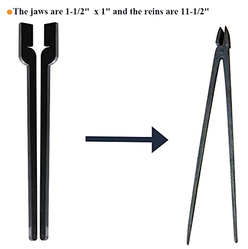 Alvade 6 Set Diy Rapid Tongs Bundle Set Six Type Of Tong Bundles Set Comes With 7 Stainless Steel Rivet For Blacksmith Beginner