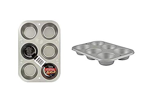 Muffin Cupcake Baking Tin. Stainless Steel Cupcake Tray.Oven Cooking Baking Pan. Dishwasher Safe. Muffin Baking Cupcake Pans 6-C