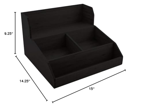 Restaurantware Restpresso 15 X 14.25 X 9.25 Inch Coffee Condiment Organizer 1 Countertop Tea Station Organizer - 3 Shelf Heavy-D