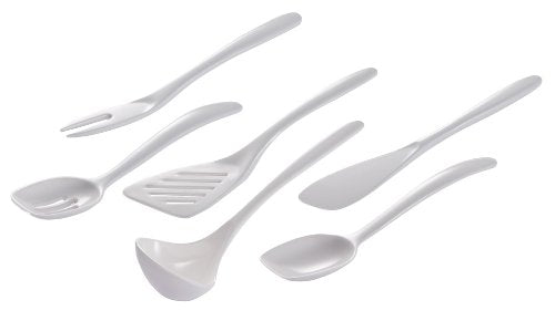 Hutzler Melamine Mini Utensils, Small/7.5, Cobalt Blue, Set of 6