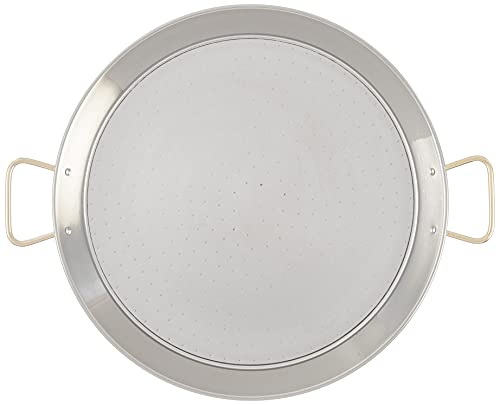 Garcima 18-Inch Stainless Steel Paella Pan, 46 cm, Silver, Model SS-18GLD