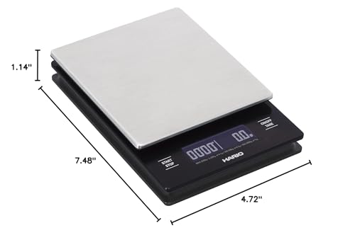 Hario V60 Drip Coffee Scale And Timer Pour Over Scale Stainless Steel