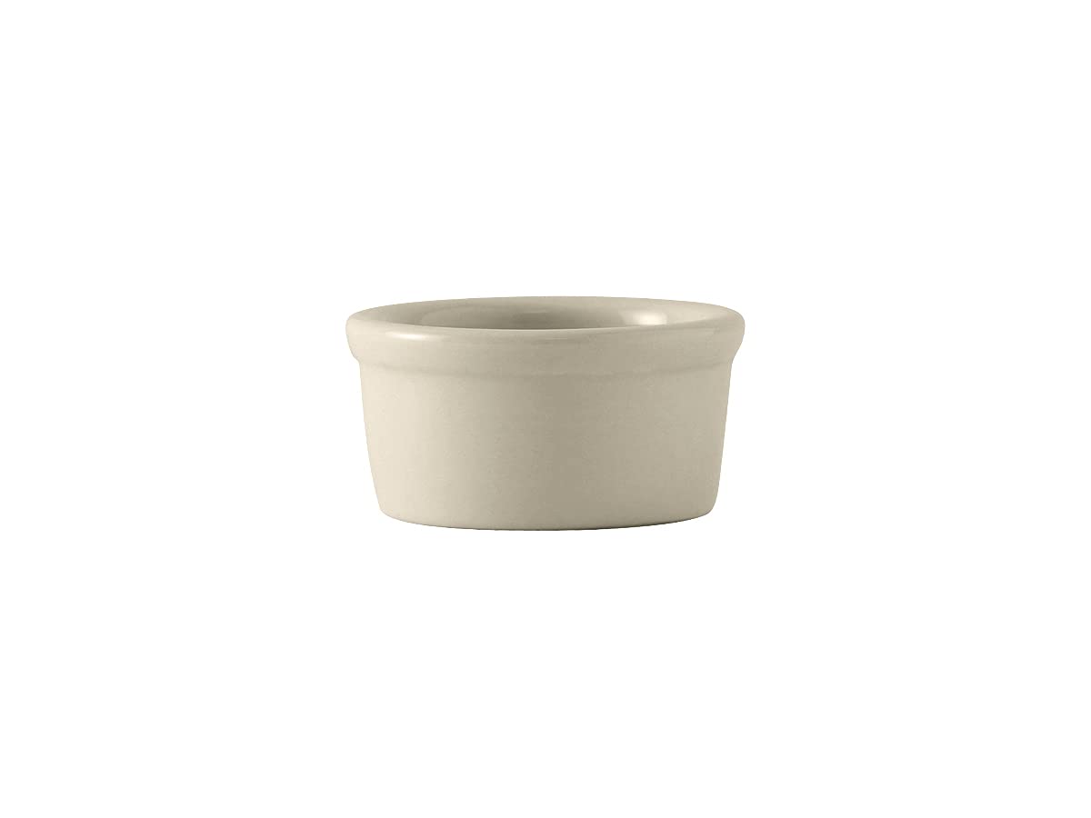 Tuxton China Bex-035 Ramekin, 3-1/2 Oz., 3-1/4'' Dia. X 1-5/8''H, Microwave & Dishwasher Safe, Oven Proof, Fully Vitrified, Lead