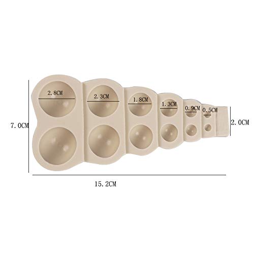 Gulinaza 3D Half Round Pearl Fondant Silicone Molds For Diy Cake Fondant Biscuit Cookies Sugar Pudding Chocolate Hard Candies De