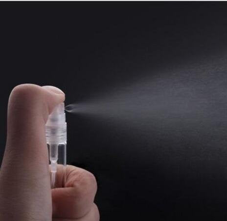 Elfenstall- 25Pcs Clear Glass 5Ml 1/6Oz Spray Bottle Perfume Fragrance Scent Vials Black Fine Mist Atomizer Refillable Sprayer P