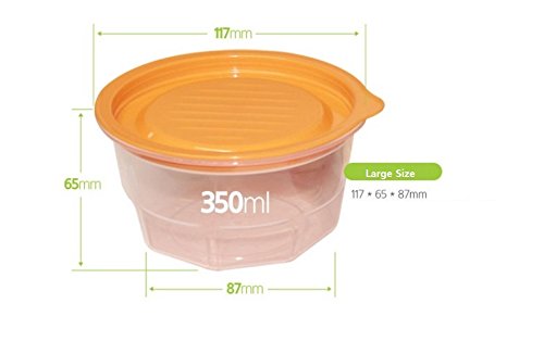 Keepbob 8 Piece Rice And Food Saving Container/Microwave Safe/Freezer Safe/Bpa Free (Large)