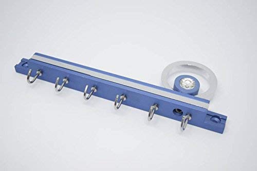FIZLOZ Flute Stainless Steel Key Holder (J Shaped Hooks) (Blue)