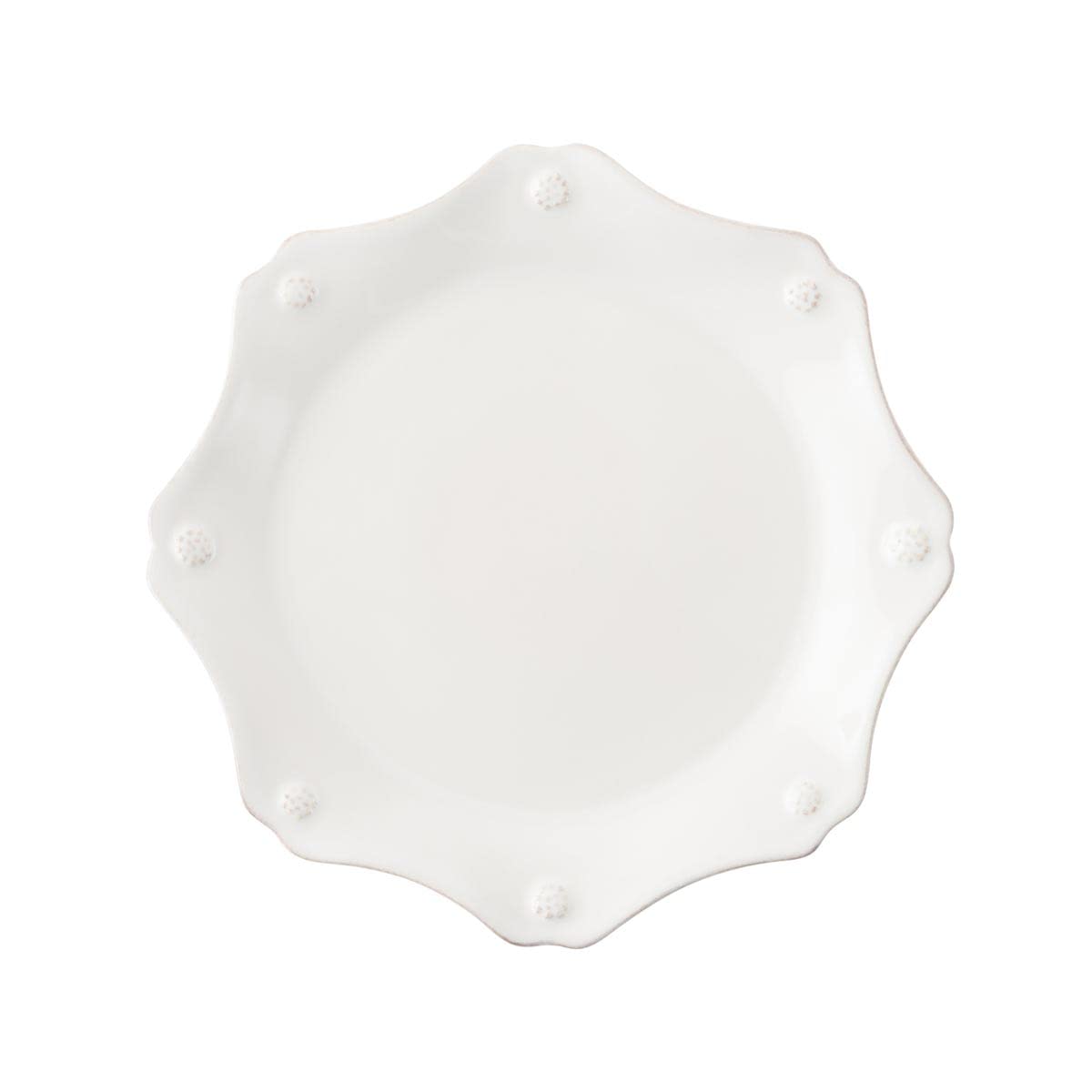 Juliska Berry & Thread Scallop Dessert Salad Plate - Whitewash