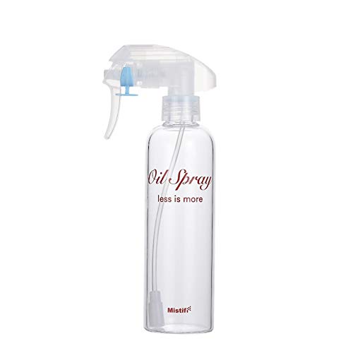 Olive oil Mister and Cooking Sprayer, Transparent food-grade Glass oil spray; Non Aerosol bottle; good for air fryer, baking, gr