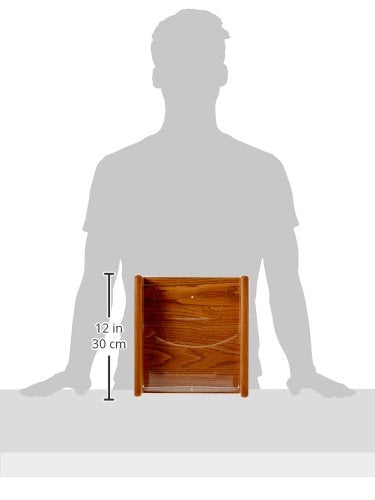 Wooden Mallet Stance 1 Pocket Wall Display, Medium Oak