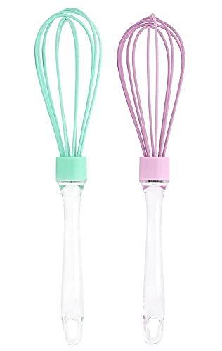 2 Pcs Large Whisk | Egg Beater | Whisk Shaker | Egg Frother | Silicon Coated Hand Blender | Whisker  12 Inch