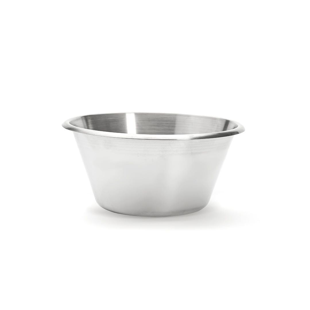 De Buyer Stainless Steel Mixing Bowl With Flat Bottom - 8   , 2 Qt - Mix, Stir, Whip, Mash, Whisk & Combine - Dishwasher Safe -