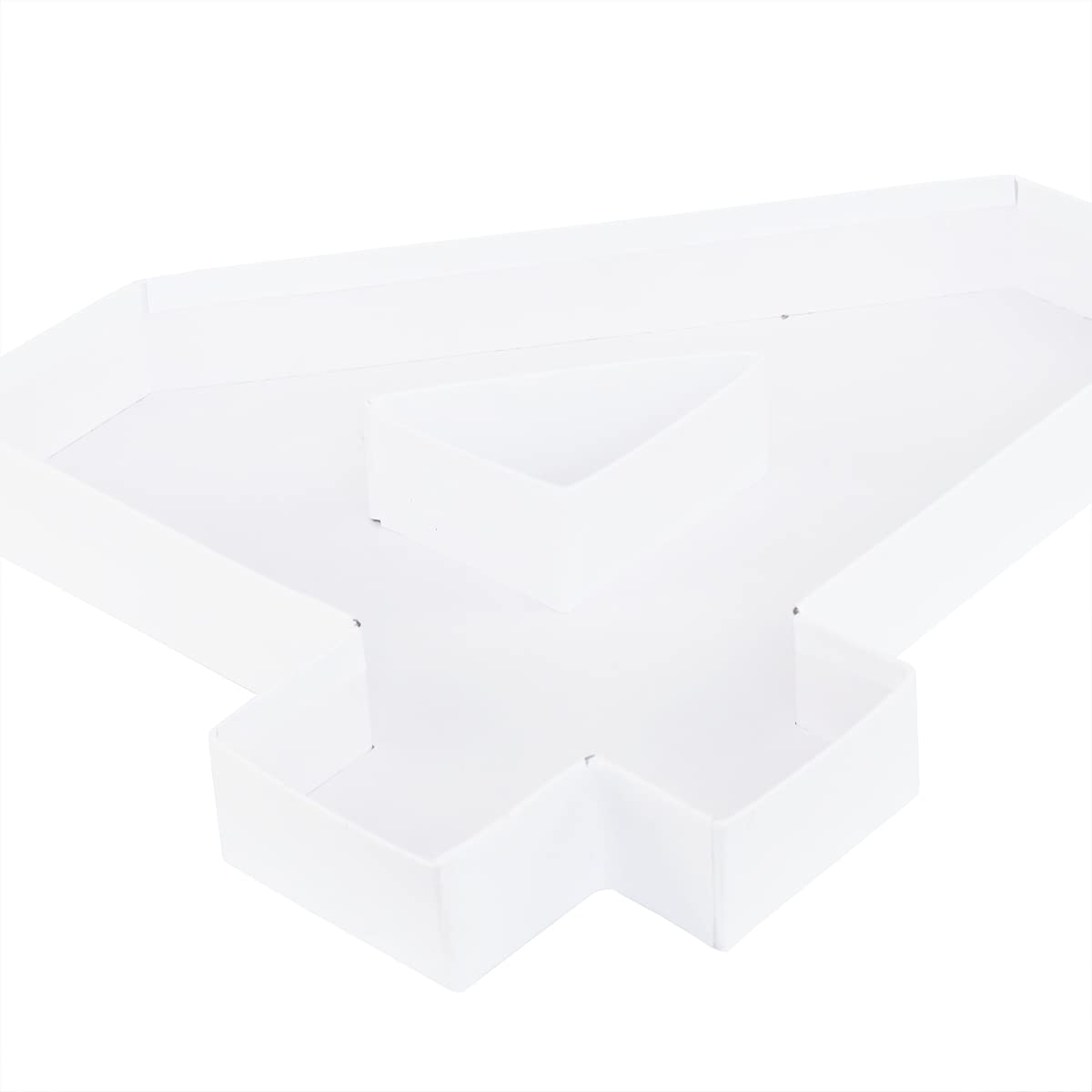 Wenpack 12'' Fillable Cardboard Number Shaped Gift Grazing Charcuterie Board Paper Container (4)