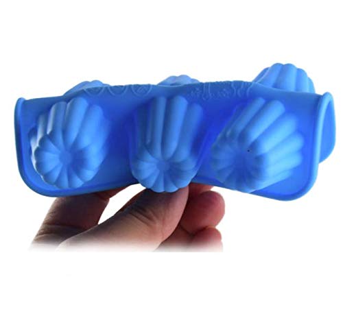 Lassum 2 Pieces Food Grade Silicone Cake Molds 6 Cavity Handmade Molds For Cake Chocolate Jelly Pudding Dessert