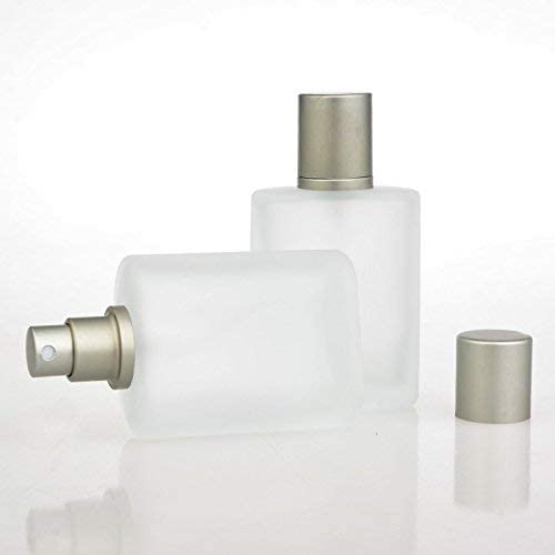 Enslz Frosted Glass Bottle Perfume Atomizer Refillable Spray Empty Perfume Bottle For Men And Women (50Ml)