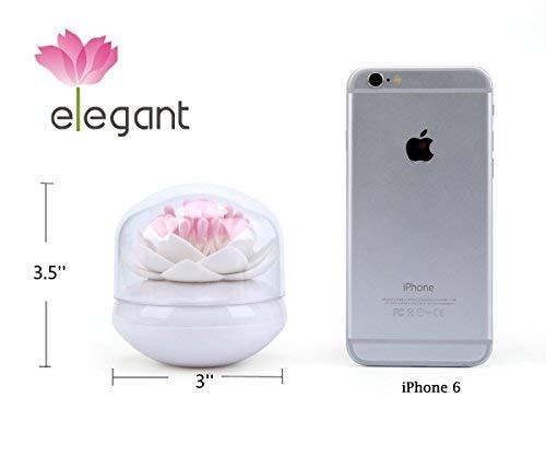 Bloss Lotus Cotton Swab Holder Q-Tip Holder Cotton Bud Holder Stylish Birthday Gift Cotton Swab Box Beauty Toothpicks Holder Too