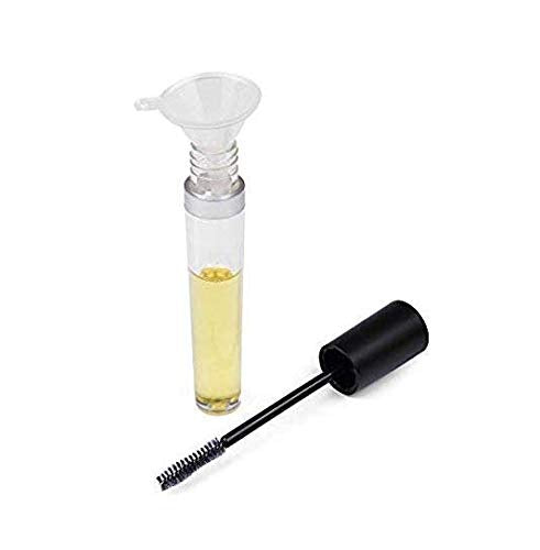 Dnhcll 2 Pcs 8 Ml Empty Mascara Tubes With Eyelash Wand, Rubber Inserts And Funnels For Castor Oil, Ideal Kit For Diy Cosmetics