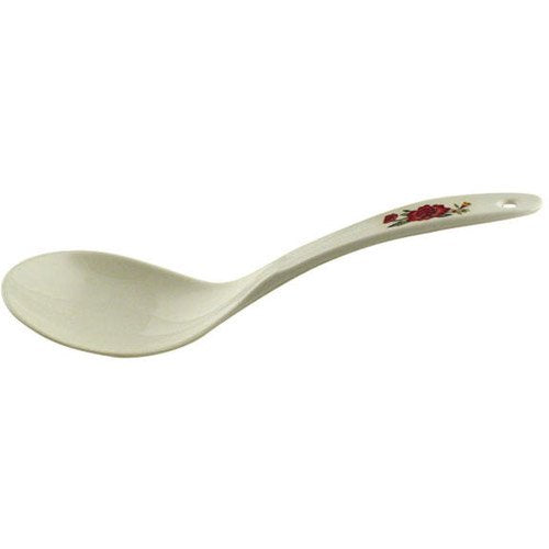 Thunder Group 12-Pack Thailand Rice Ladle, 9-Inch By 3-Inch, White