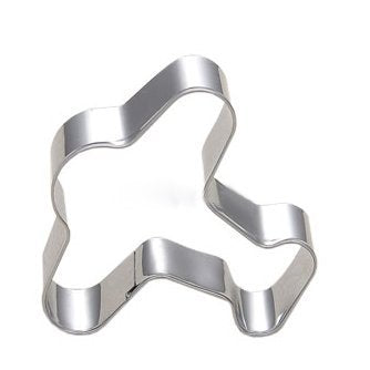Wotoy Airplane Biscuit Cookie Cutter - Stainless Steel