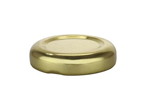 Nakpunar 24 Pcs Gold 38 Mm Glass Bottle Lids - 38Tw Lug Lids