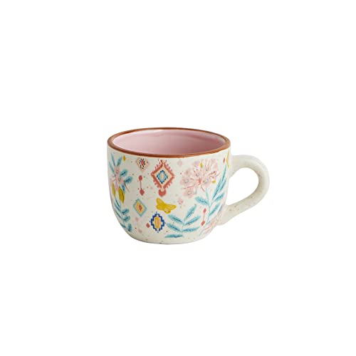 Chumbak Farmhouse Cup, Beverages, Tea Cup, Kitchen And Dining, Ceramicware, Breakfast Mugs  200 Ml, Multicolor