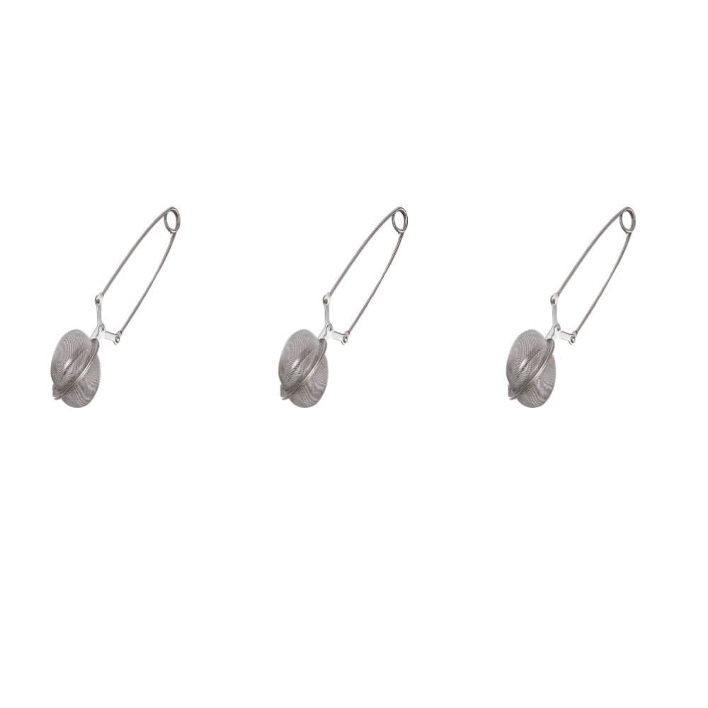 Vctitil 3Pcs Stainless Steel Tea Infuser Tea ?Sphere Mesh Tea Strainer Coffee Herb Spice Filter Diffuser Handle Tea Ball Match T