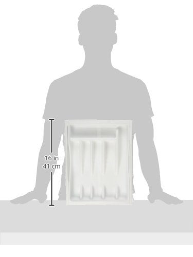 Rubbermaid Adjustable Cutlery Tray, White