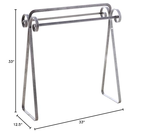 Enclume Premier Scrolled Quilt Rack, Hammered Steel