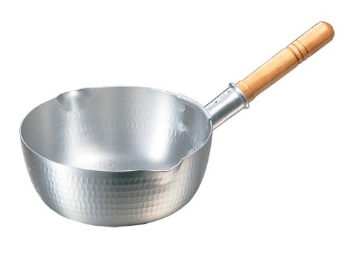 Nakao Aluminum Hammered Yukihira Pot with Scale 5.9 inches (15 cm), Double Mouth
