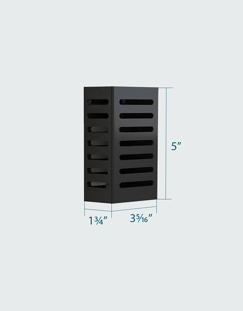 Kitidy Wall-Mounted Rust Resistant Utensil Rack, Stainless Steel, 4In X 2In X 5In, Holds 20 Forks And Spoons Or 35 Pairs Of Chop