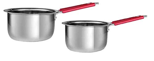 Bartan Star Stainless Steel Saucepan,Tea Pan With Handle  1000Ml & 1500Ml