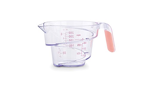 Bakelicious Swirl Plastic Measuring Cup, 1, Pink