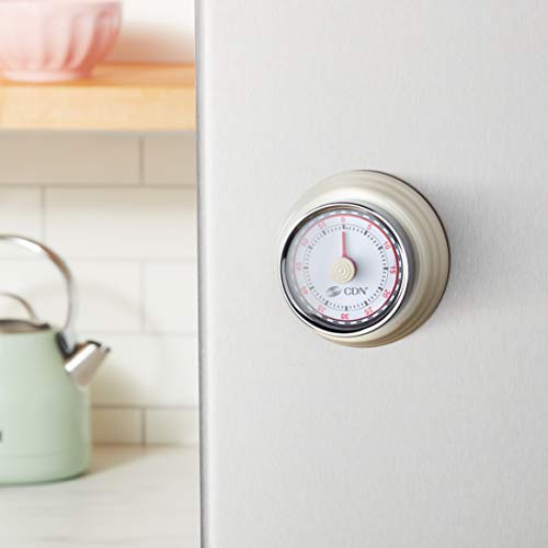 Cdn Compact 60 Min Mechanical Timer-White, White