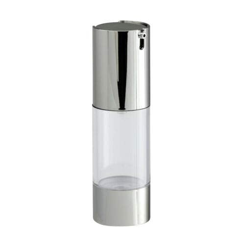 Tvoip 4Pcs/Lot 10Ml/15Ml/20Ml/30Ml, Airless Vacuum Pump Home Travel Lotion Bottles Refillable Cosmetics Packing Dispenser (Silve