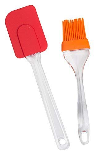 Improvhome Silicone Basting Spatula And Brush Kitchen Oil Cooking Baking (Random Color)