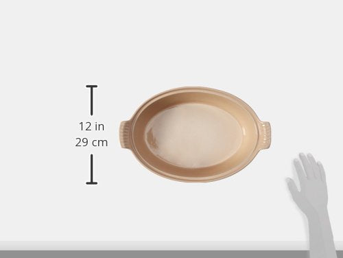 Le Creuset Stoneware Heritage Covered Oval Casserole, 4 Qt. (14''), Cerise