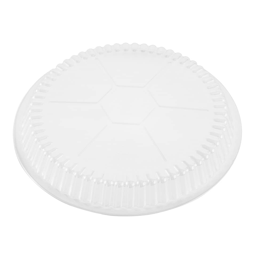 Restaurantware Lids Only: Foil Lux Plastic Lids For 8 Inch To Go Pans 100 Round Plastic Dome Lids - Pans Sold Separately Dome De